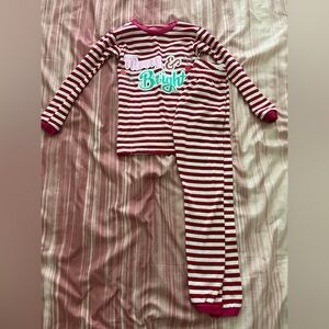 Children’s red & white PJs